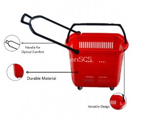 Bigapple Heavy Weight King Shopping Trolley, Basket Type - comes with 4 wheels