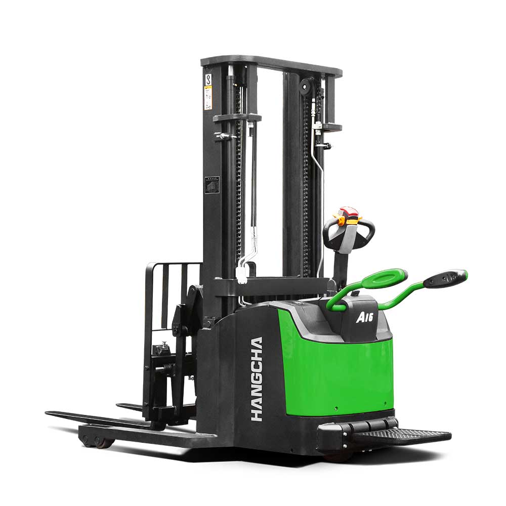 A series high range stand-on pallet stacker with reach fork(Li-Ion).jpg