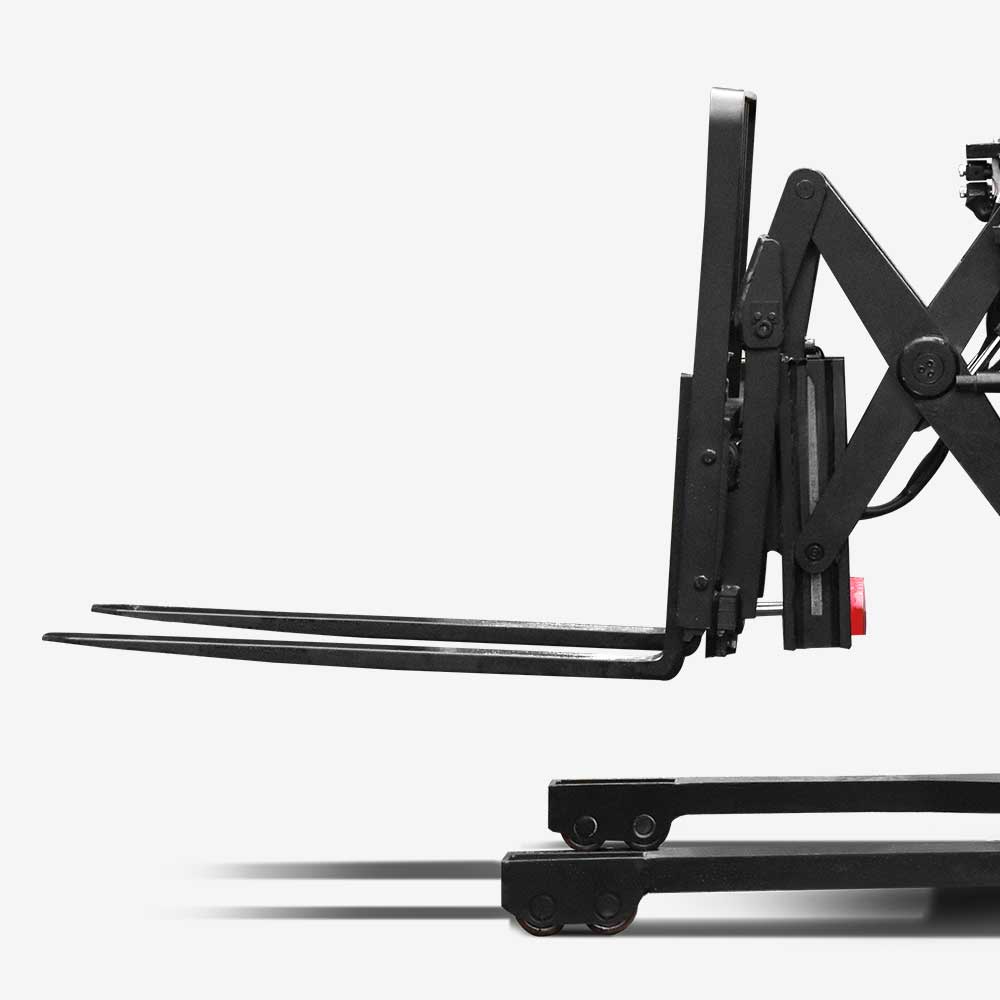 A series high range stand-on pallet stacker with reach fork(Li-Ion);.jpg
